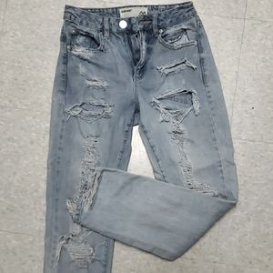 Garage 00 Light Blue Ripped/Distressed Jeans